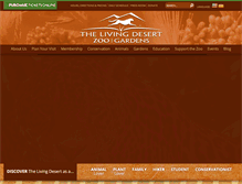 Tablet Screenshot of livingdesert.org